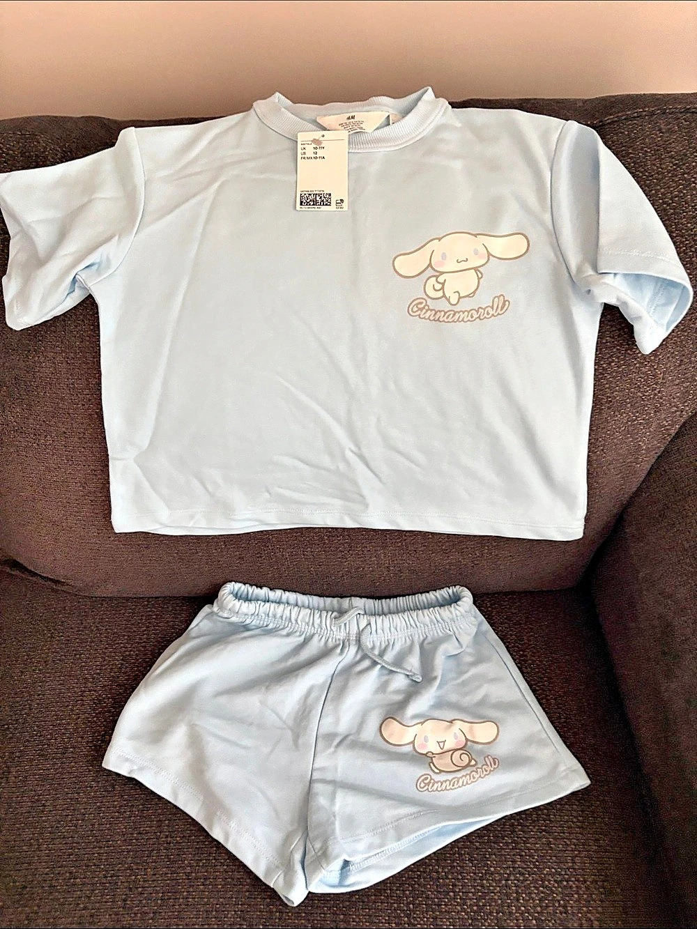 H&M Cinnamoroll Sanrio Matching Set Blue Girls 10-11Y
